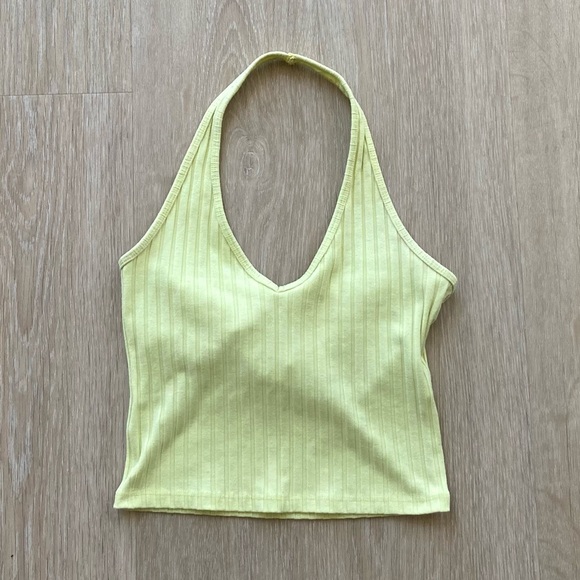 Hollister | Tops | Hollister Ribbed Stretchy Summer Halter Crop Top |  Poshmark